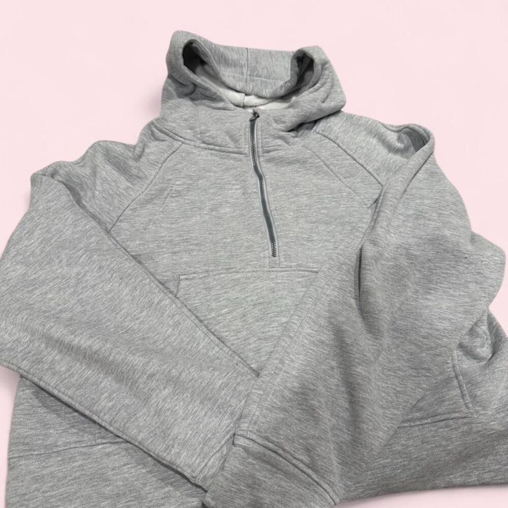 Grey quarter zip hoodie